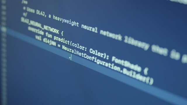 Kotlin Typing Machine Learning Code 