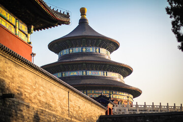 Side view of the temple of heaven
