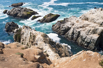 bodega head cliffs and outcroppings
