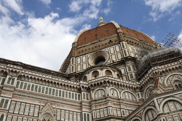 Fototapeta na wymiar Renaissance architecture in Italy. Santa Maria del Fiore, the main church of Florence - Italy.