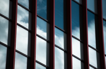 Sky Reflection - Glass Building  - Abstract 