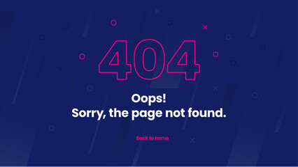 Abstract 404 error page template.