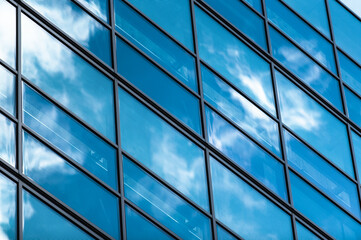 Sky Reflection - Glass Building  - Abstract 