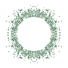 Circle frame with abstract burst. Abstract background.