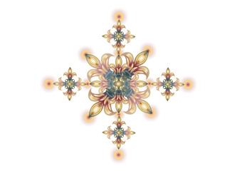 ornamental gestaltetes Kreuz mit vielen Details