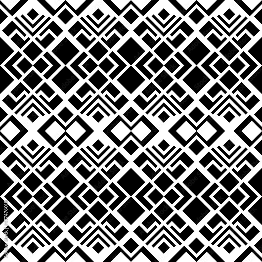 Poster a complex ornament of rhombuses, can be used as a seamless canvas, and as an independent drawing. ve