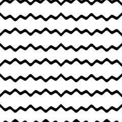 Black wavy lines, repeated horizontally, may be seamless.