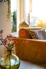 Still life with chair in living room