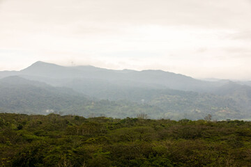 Heavy mist over Arenal Volcano, Costa Rica