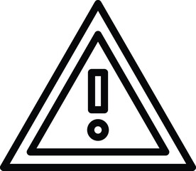 Warning Vector Icon Design Illustration