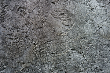 Loft-style plaster walls, gray, white, empty space used as wallpaper. Popular in home design or interior design. with copy spaces.