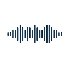 sound wave icon. sign design. Vector flat isolated on a white background.