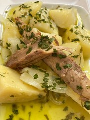 Potato and pickled mackerel salad