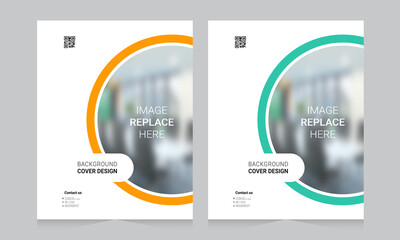 Fototapeta premium Cover design for annual report and business catalog, magazine, flyer or booklet. Brochure template layout. A4 cover vector EPS-10