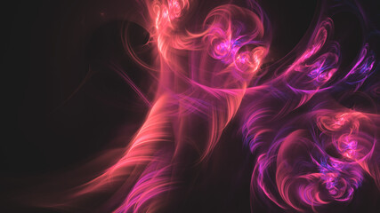 3D Fractal render, colorful, background