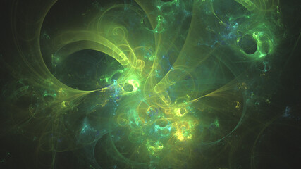 3D Fractal render, colorful, background