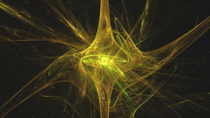 3D Fractal render, colorful, background