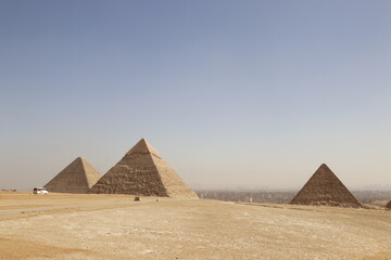 Fototapeta na wymiar pyramids in el cairo egypt