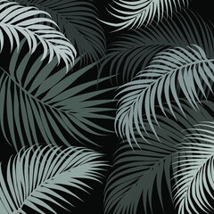 Gray tropical leaves