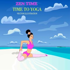  young woman sitting on the beach