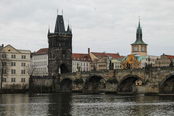 Fototapeta na wymiar Ponte Carlo, Praga
