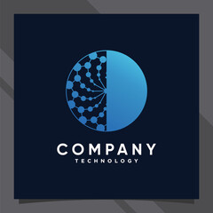 Creative global logo design technology for business company or personal with unique concept