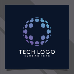 Creative global logo design technology for business company or personal with unique concept