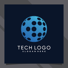 Creative global logo design technology for business company or personal with unique concept