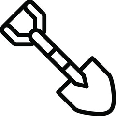 Shovel Vector Icon Desing Illustration