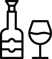 Wine Vector Icon Desing Illustration