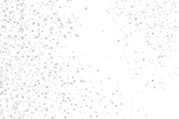 Confetti on isolated white background. Luxury texture. Festive backdrop with glitters. Pattern for work. Print for polygraphy, posters, banners and textiles. Doodle for design and business
