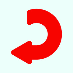 Red arrow icon vector EPS- 10