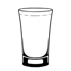 Isolated small cocktail draw drink bar illustration vector