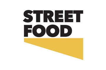 Modern, simple, bold typographic design of a saying 