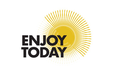 Naklejka premium Modern, simple, vibrant typographic design of a saying 