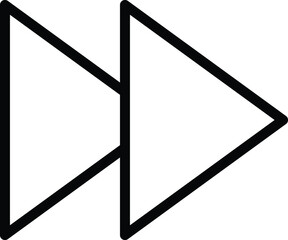 Forward Vector Icon Desing Illustration