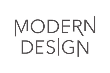 Modern, simple, minimal typographic design of a saying 