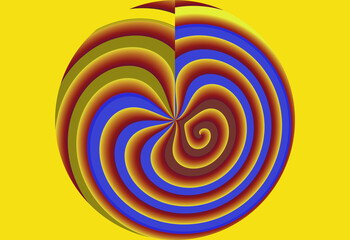 Fototapeta na wymiar multicolored spiral swirl