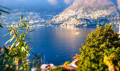 view of Lake Como in Italy