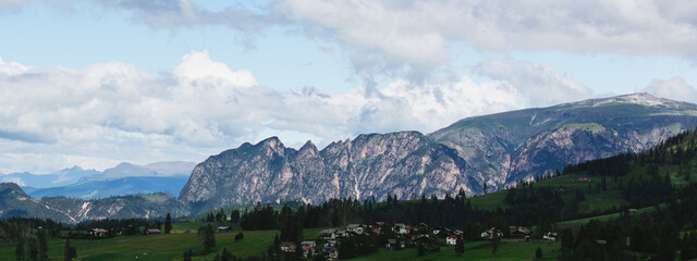 Great dolomites mountains alps banner landscape