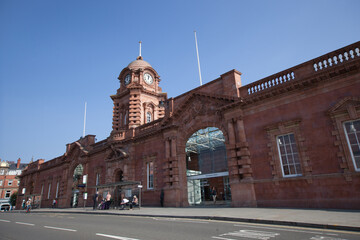 The entrance to Nottingham Train Station in the UK