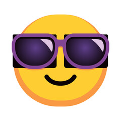 Isolated happy colored emoji icon Vector illustration