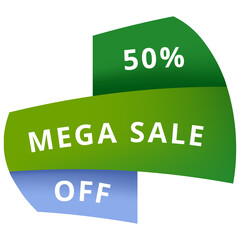 Discount banner form. Sale coupon icon. White background. Modern conceptual design. Banner with discount icon. Vector design