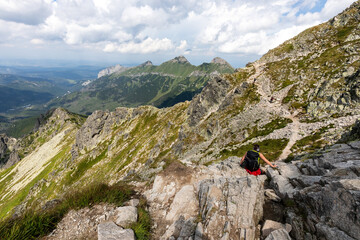 Fototapeta premium trekking in the Slovak mountains