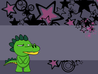 funny crocodile character cartoon expressioon background illustration in vector format