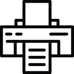 Printer Line Icon