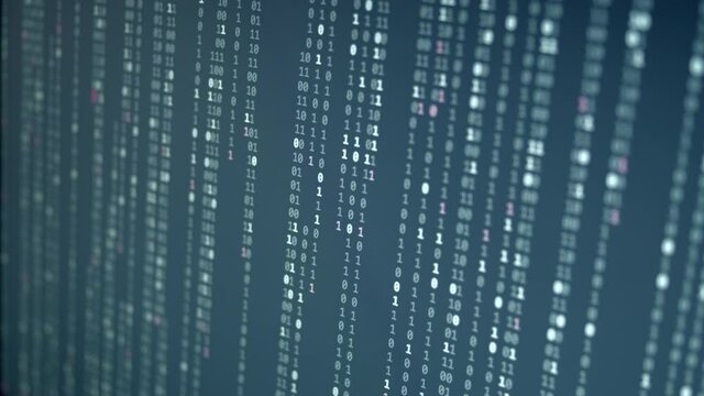 Random Binary Digital Fall Background