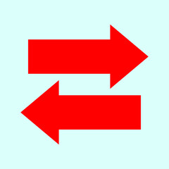 Red arrow icon vector EPS- 10