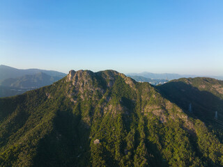 Fototapeta na wymiar Aerial view of Lion rock mountain