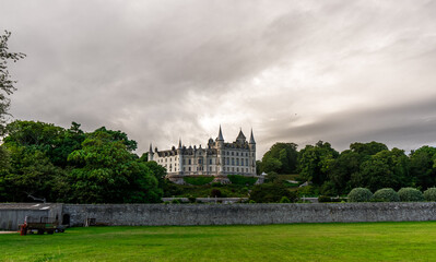 old castle in the woods